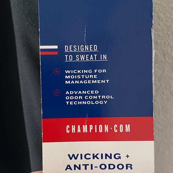 NEW CHAMPION Activewear Crop Top Size XL Black Athletic Sporty Racerback - Picture 3 of 5